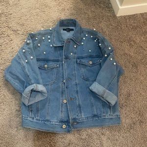 Forever 21 Pearl Denim Jacket